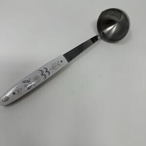VTG Flint Arrowhead Stainless Steel Ladle Spoon Wheat handle 2.25" Wide Scoop N